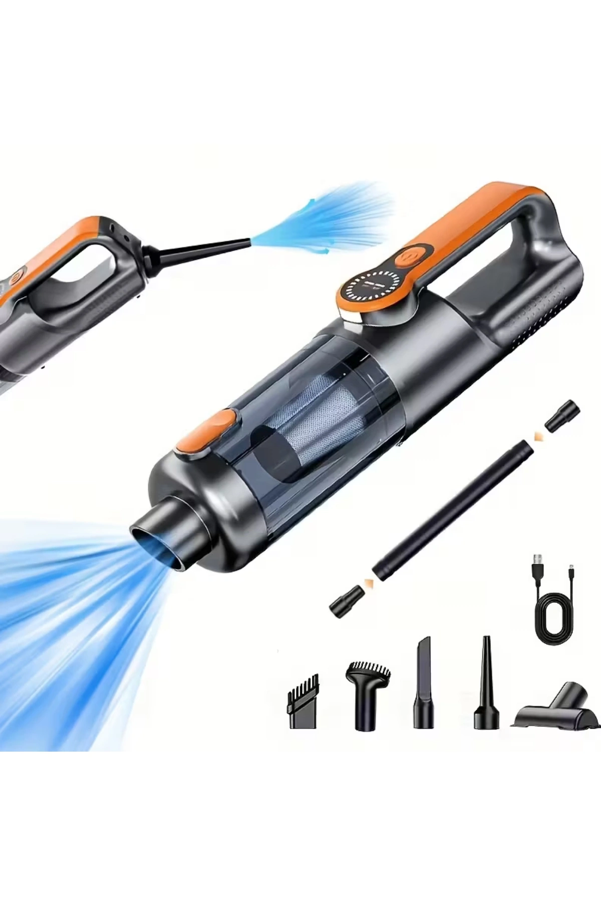 ST-126Plus 22000PA Güçlü Şarjlı El Süpürgesi Araba ve Ev Tipi Kablosuz Süpürge