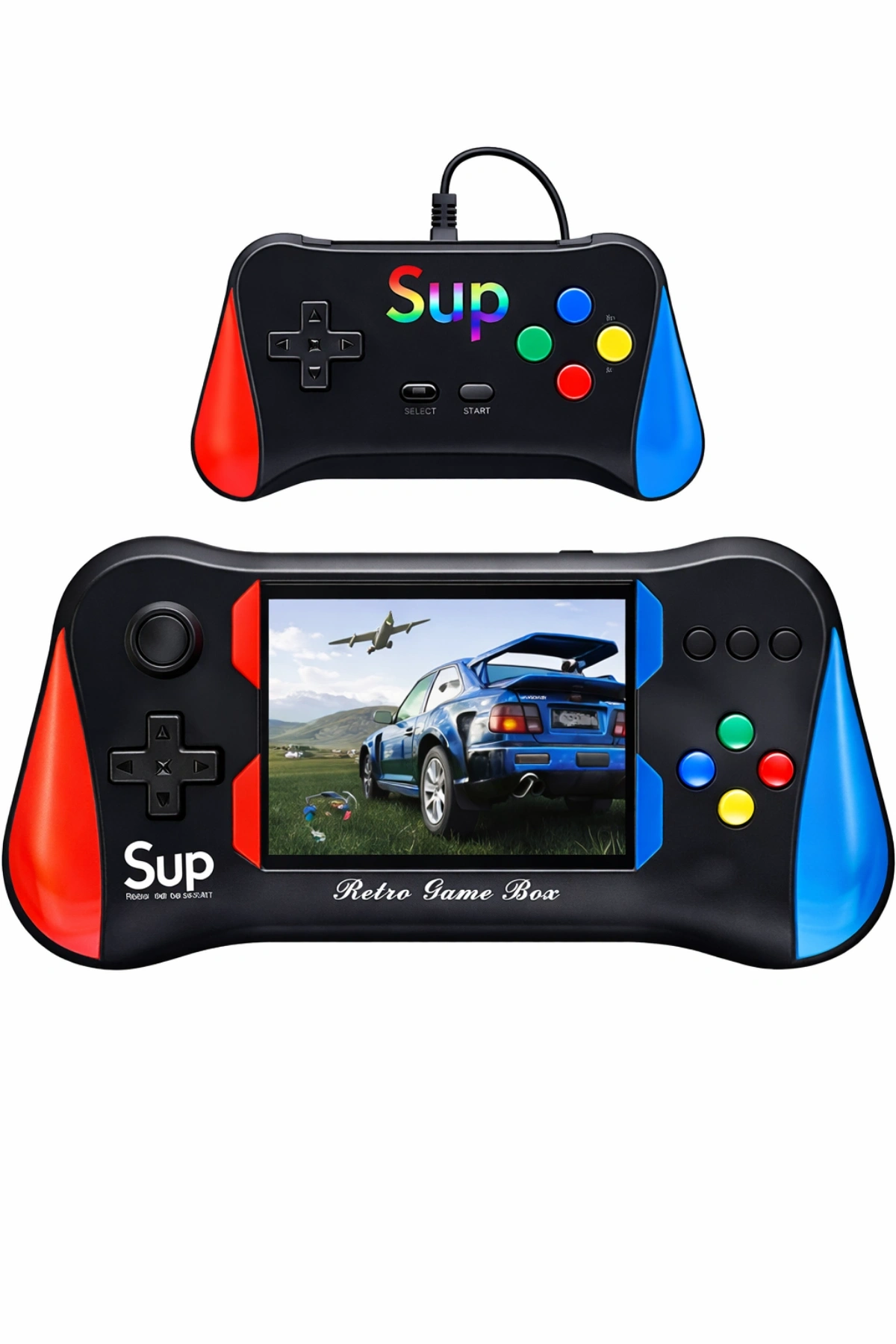 X7M 500 in 1 Retro Nostalji Mini El Atari Konsolu 2 Kişilik Gamepad Destekli