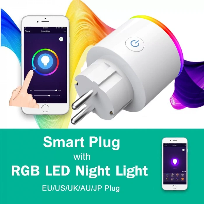 Fulltech Fsm2 Rgb Ledli 3680W Akıllı Wi-Fi Kontrollü Priz