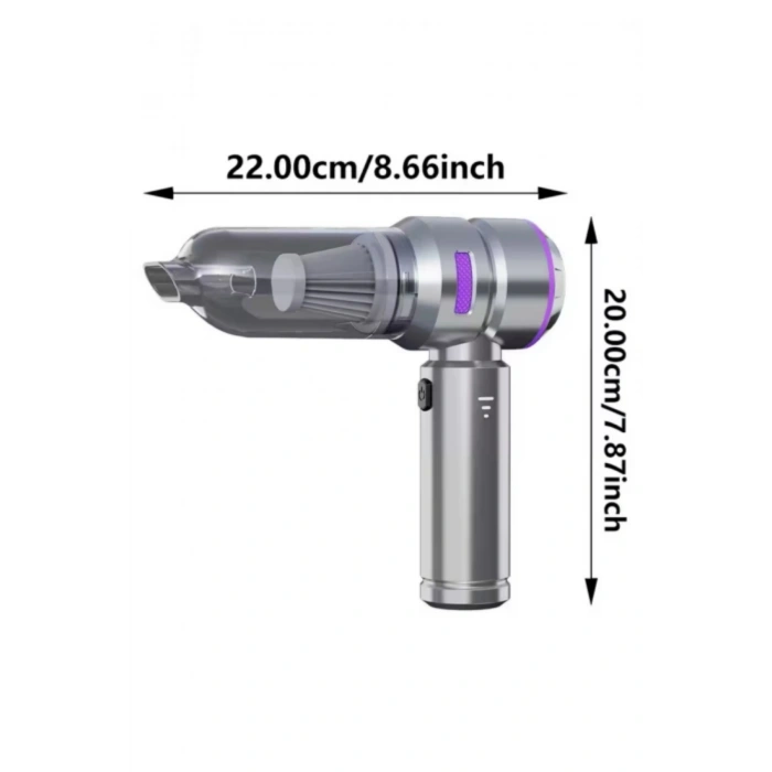 Leerfei HL-121 Araç Süpürgesi 20000PA Yüksek Emiş Gücü, 6000mAh Batarya
