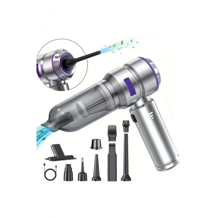 Leerfei HL-121 Araç Süpürgesi 20000PA Yüksek Emiş Gücü, 6000mAh Batarya