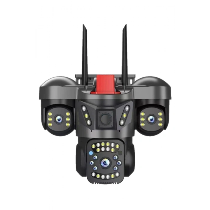 O-kam Pro Okam-5011 3 Lensli 9MP Wifi PTZ Dış Mekan Güvenlik Kamerası