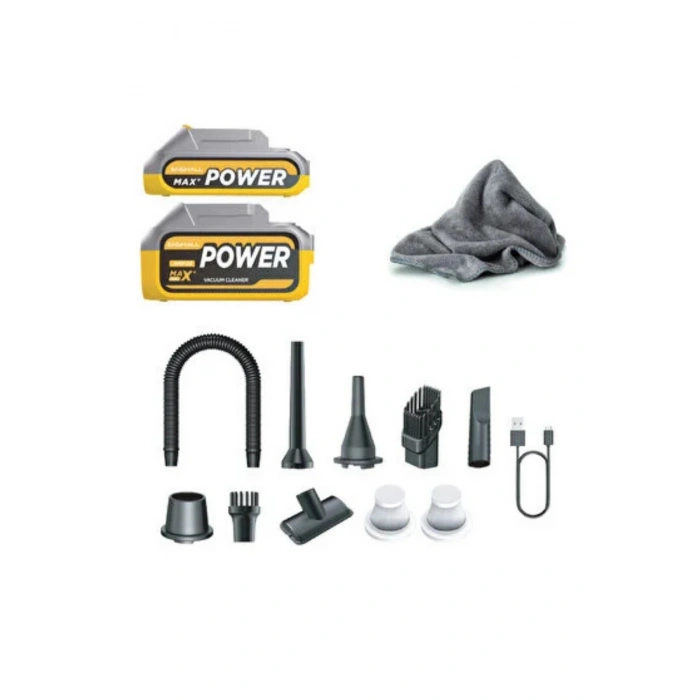 Auhma Elite Power Ahv-17 20.000 Pa Şarjlı Araç Süpürgesi ve Toz Üfleme Makinesi