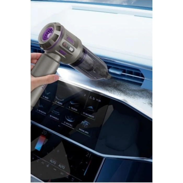 Auhma AHV-20 Kablosuz Araç El Süpürgesi & Toz Üfleme Makinesi - 17000 PA Güçlü Vakum