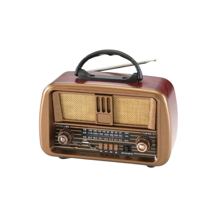 Nns Ns-8068BT Şarjlı Nostaljik Radyo - Bluetooth, TWS ve MP3 Çalar Özellikli