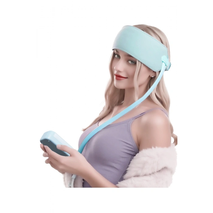 Glr JKQ-567 Yoğurma ve Titreşimli Kafa Masaj Aleti - 3 Modlu Hava Yastıklı Baş Masaj Bandı -