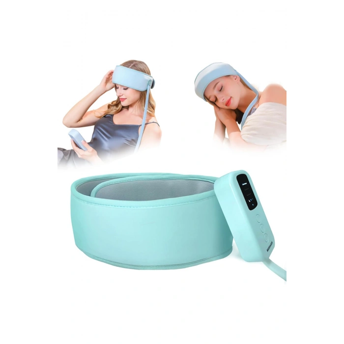 Glr JKQ-567 Yoğurma ve Titreşimli Kafa Masaj Aleti - 3 Modlu Hava Yastıklı Baş Masaj Bandı -