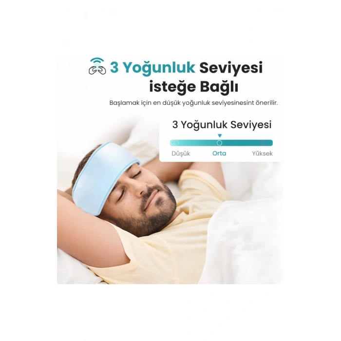 Glr JKQ-567 Yoğurma ve Titreşimli Kafa Masaj Aleti - 3 Modlu Hava Yastıklı Baş Masaj Bandı -