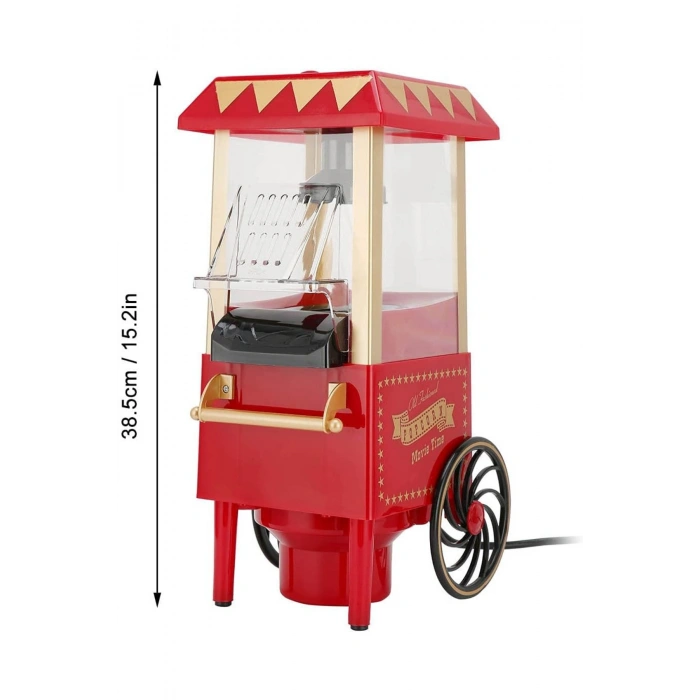 Polygold Pg-618 Retro Popcorn Maker - Yağsız Mısır Patlatma Cihazı