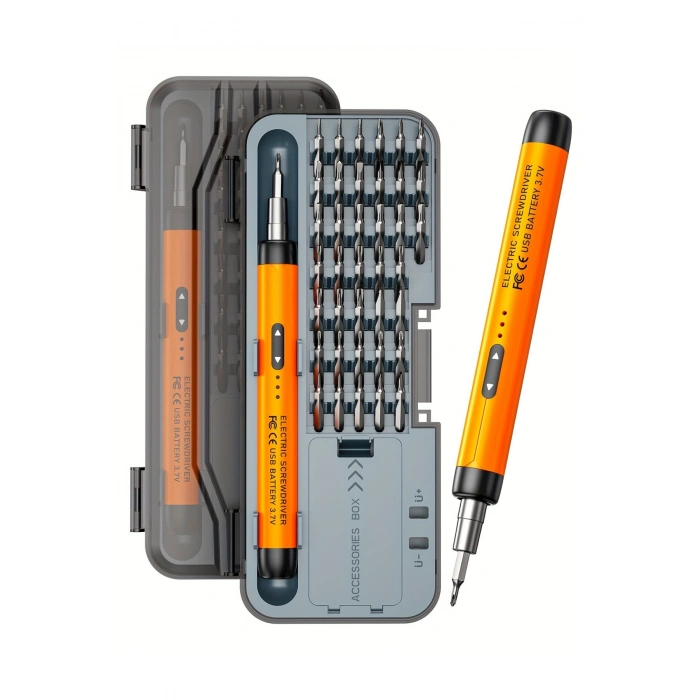 Leerfei TK-S001 Pro Tech 38 Parça Hassas Şarjlı Tornavida Seti