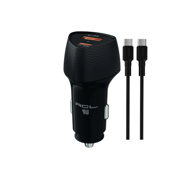 Acl Acc-08 48W Süper Hızlı Araç Şarj Cihazı - PD 30W + QC 3.0 18W Çift Port
