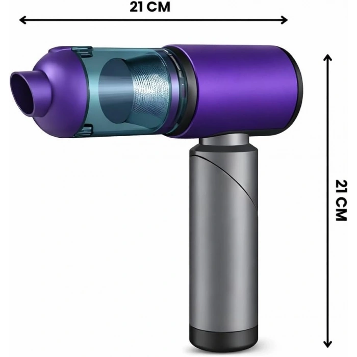 Auhma Elite Power AHV-27 Mor Şarjlı Araç Süpürgesi -20.000 PA Emiş Gücü 7800 Mah