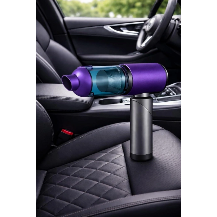 Auhma Elite Power AHV-27 Mor Şarjlı Araç Süpürgesi -20.000 PA Emiş Gücü 7800 Mah