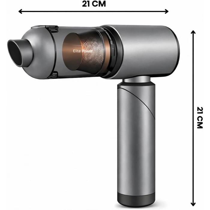 Auhma Elite Power AHV-27 Gri Şarjlı Araç Süpürgesi -20.000 PA Emiş Gücü 7800 Mah