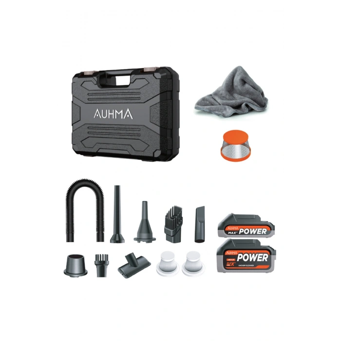 Auhma Ahv-21 20.000Pa Şarjlı Araç Süpürgesi ve Toz Üfleme Makinesi