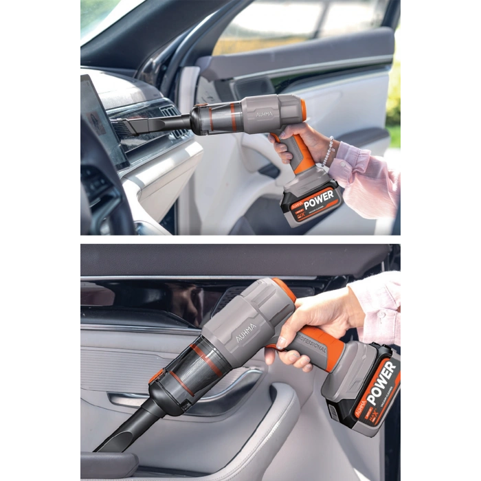 Auhma Ahv-21 20.000Pa Şarjlı Araç Süpürgesi ve Toz Üfleme Makinesi