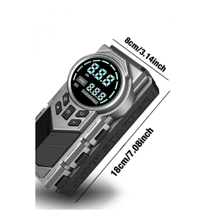 Auhma A7722 Taşınabilir Akü Takviye Cihazı 150 PSI Dijital Hava Kompresörü 8000 mAh