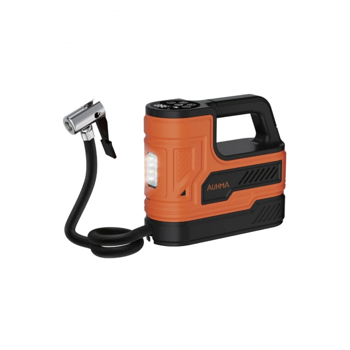 Auhma A7788 Dijital Ekranlı Taşınabilir Araç Lastik Hava Kompresörü - 150 PSI - 12V Çakmaklık Girişli