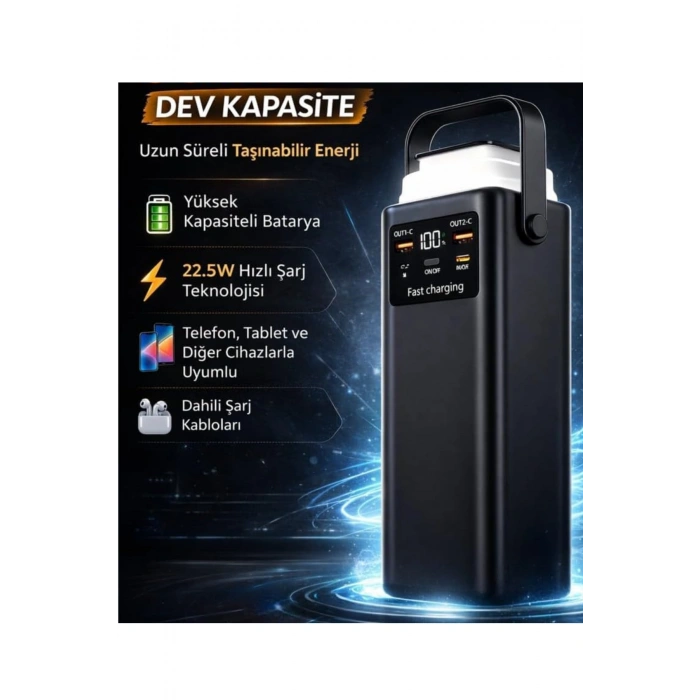 Acl Pw-113 50.000 mAh Dijital Göstergeli Powerbank 22.5W Hızlı Şarj Destekli Batarya