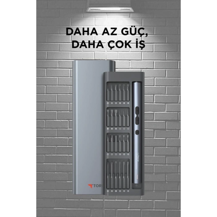 Torima TTS-04 Şarjlı Tornavida Seti - Profesyonel Telefon ve Elektronik Tamir Kiti