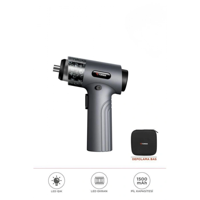 Torima TTS-01 3.7V Şarjlı Tornavida Seti (32 Parça Uç + Taşıma Çantalı)