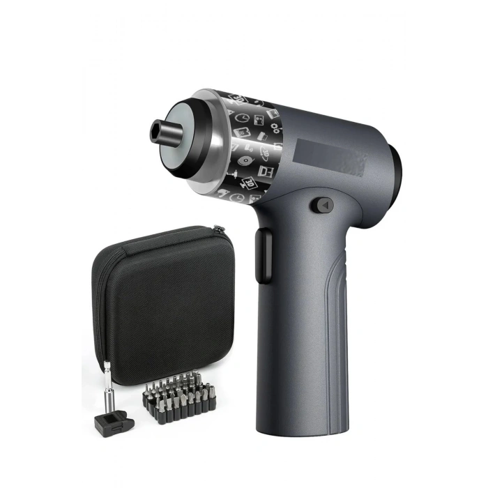 Torima TTS-01 3.7V Şarjlı Tornavida Seti (32 Parça Uç + Taşıma Çantalı)