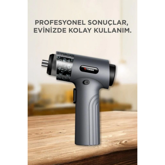 Torima TTS-01 3.7V Şarjlı Tornavida Seti (32 Parça Uç + Taşıma Çantalı)