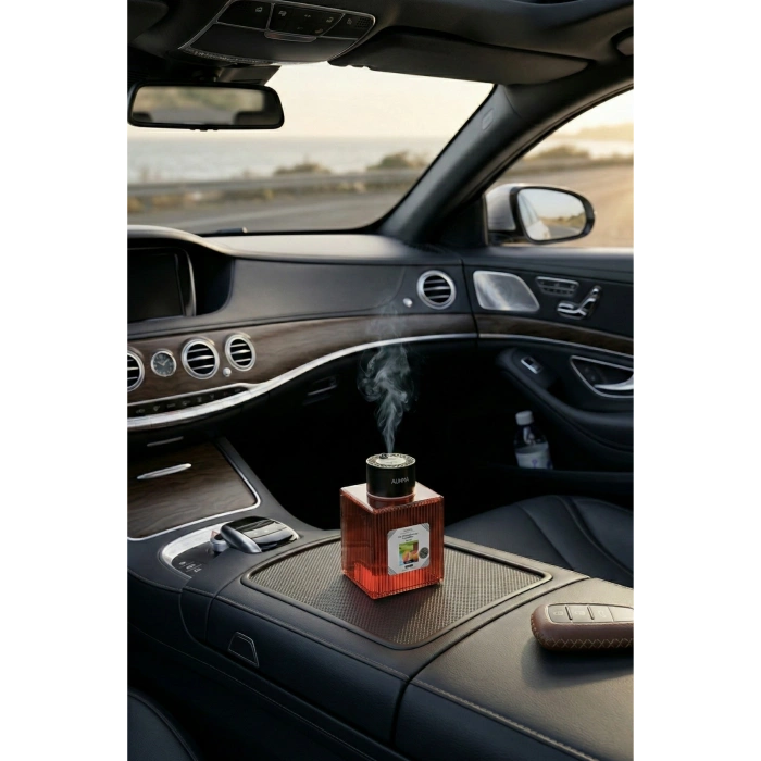 Auhma AF-09 Araç İçi Hava Nemlendirici & Koku Makinesi Orkide Esansı  500ml Aromaterapi Difüzör + RGB Işıklı