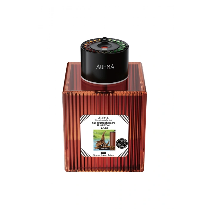 Auhma AF-09 Araç İçi Hava Nemlendirici & Koku Makinesi Abanoz Ağacı  500ml Aromaterapi Difüzör + RGB Işıklı