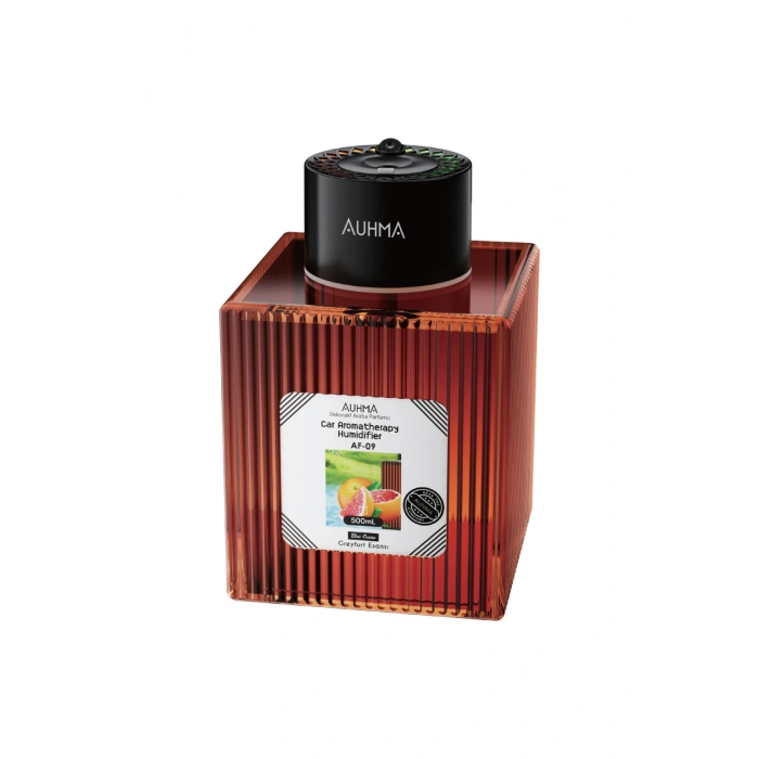 Auhma AF-09 Araç İçi Hava Nemlendirici & Koku Makinesi Abanoz Ağacı  500ml Aromaterapi Difüzör + RGB Işıklı