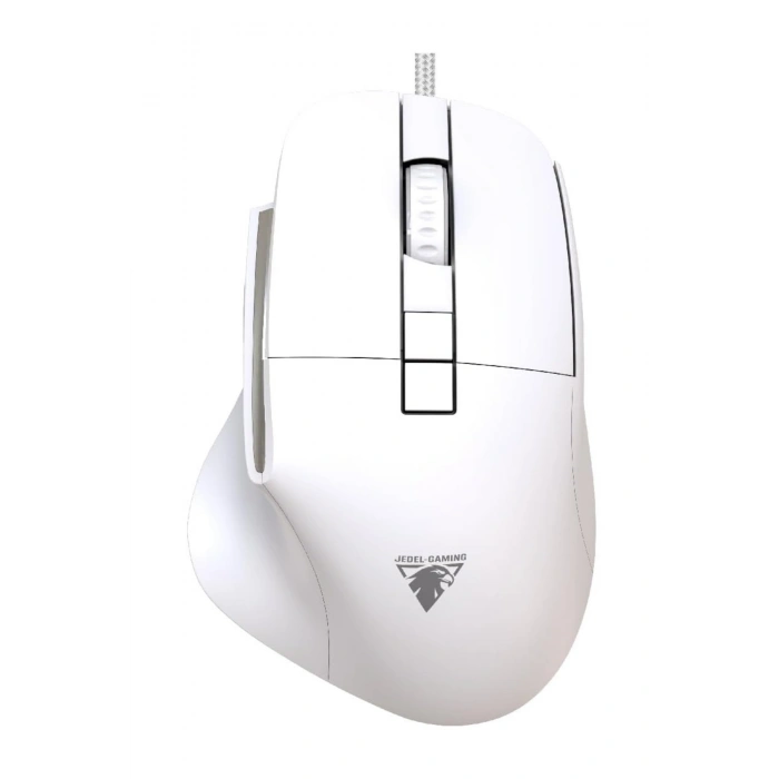 Jedel CP102 Beyaz Professional 7 Butonlu RGB Işıklı Ergonomik Kablolu Mouse