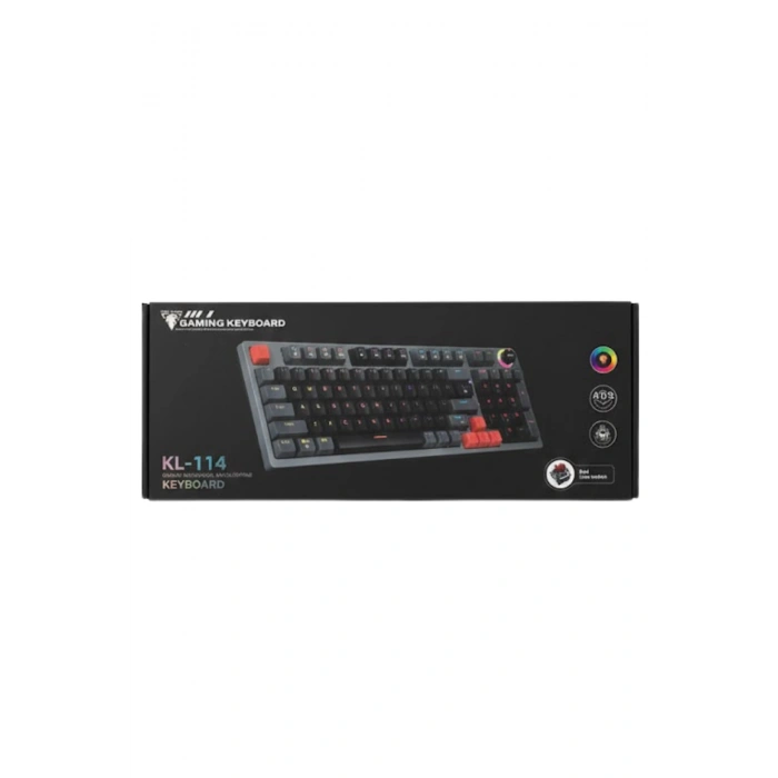 Jedel KL-114 Mekanik Gaming Klavye - Blue Switch, RGB Aydınlatmalı, Volume Kontrol