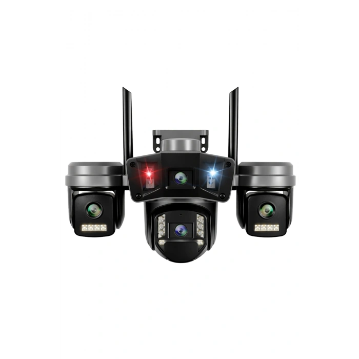 O-kam Pro OK-203Plus Premium 4 Lensli 12 Mp Wifi PTZ Güvenlik Kamerası