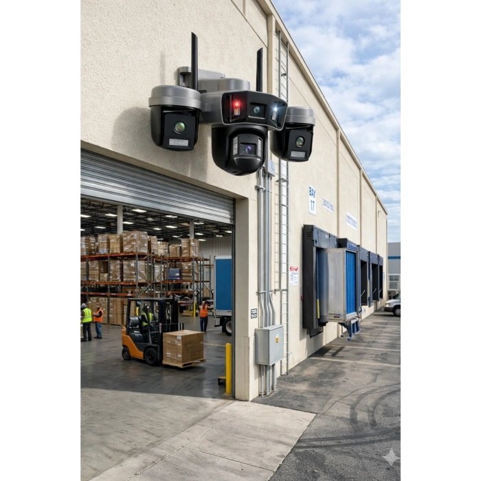 O-kam Pro OK-203Plus Premium 4 Lensli 12 Mp Wifi PTZ Güvenlik Kamerası