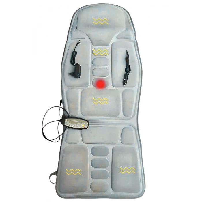 Glr  JB-618C Isıtmalı Titreşimli Masajlı Koltuk Minderi - 5 Motorlu Full Body Araç ve Ev Tipi Masaj