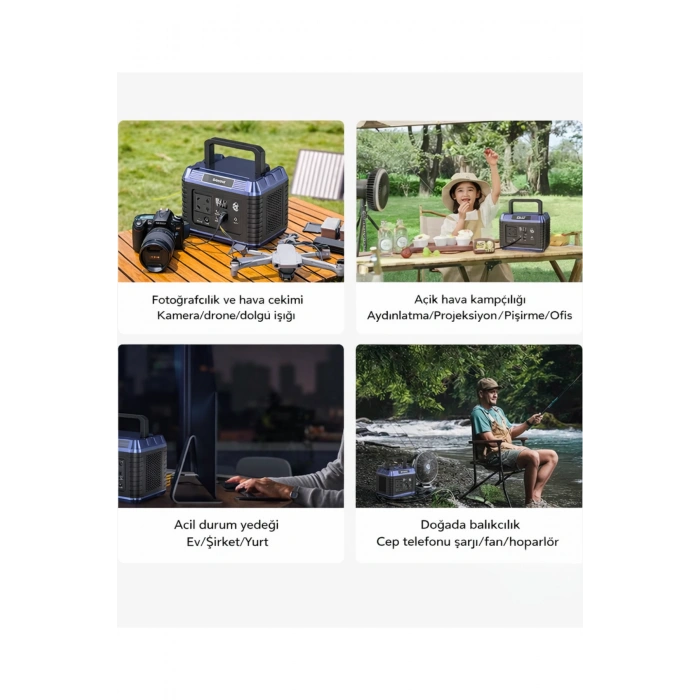 Jeqang JP-S126 Taşınabilir Güç İstasyonu 32000mAh 118.4Wh - 220V AC Çıkışlı Powerbank