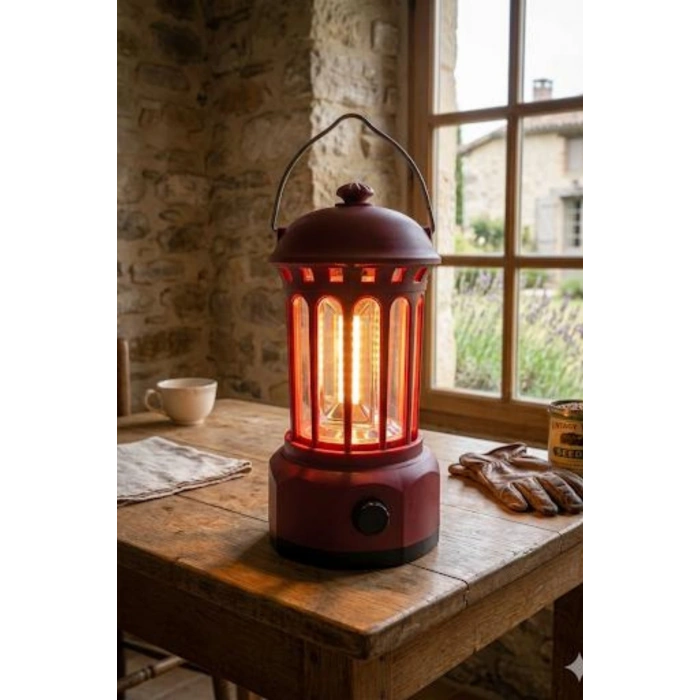 Glr L800BR Retro Tasarım Şarjlı Kamp Lambası - 250 Lümen Vintage Fener