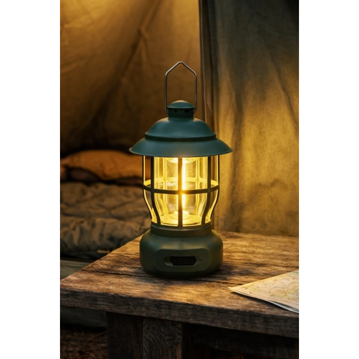 Glr L792BR Retro Tasarım Şarjlı Kamp Lambası - 250 Lümen Vintage Fener