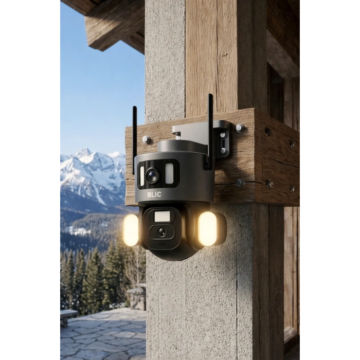 Blic Blm-81 Çift Lensli 6MP Wi-Fi PTZ Akıllı IP Kamera - Hareket Takibi ve Gece Görüşlü