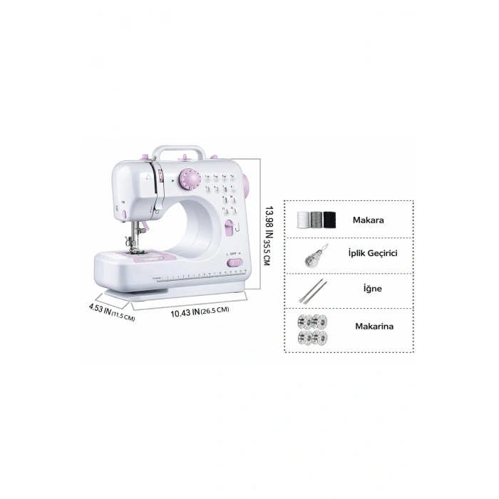 Auhma ASW2 Çok Fonksiyonlu Masaüstü Dikiş Makinesi - Yeni Başlayanlar İçin Kolay Kullanım