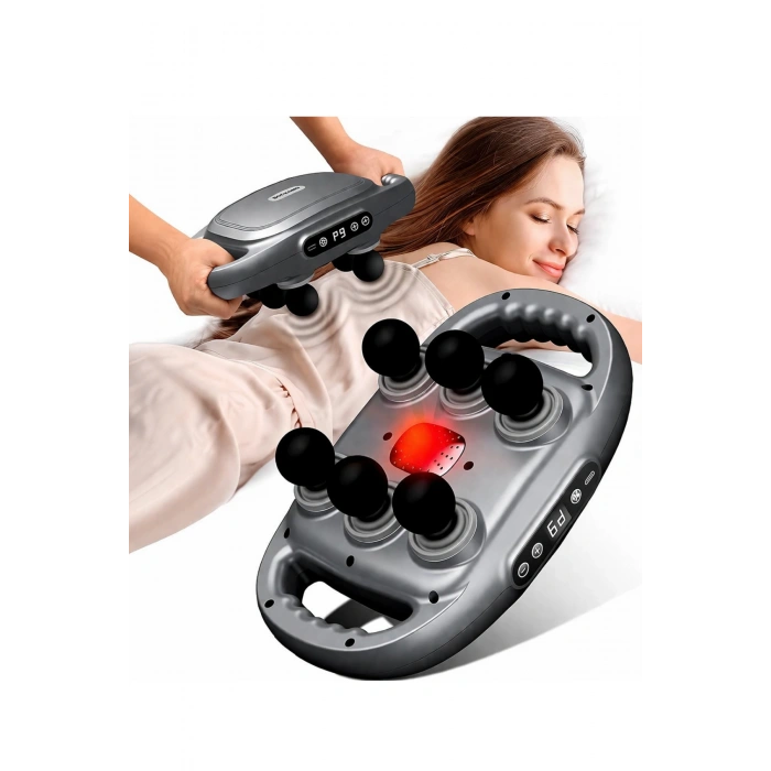 Auhma Amg37 6 Başlıklı Titreşimli Masaj Aleti - 9 Kademeli Şarjlı Masaj Cihazı