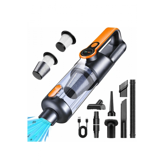 Carbon ST-126Plus 22000PA Güçlü Şarjlı El Süpürgesi Araba ve Ev Tipi Kablosuz Süpürge