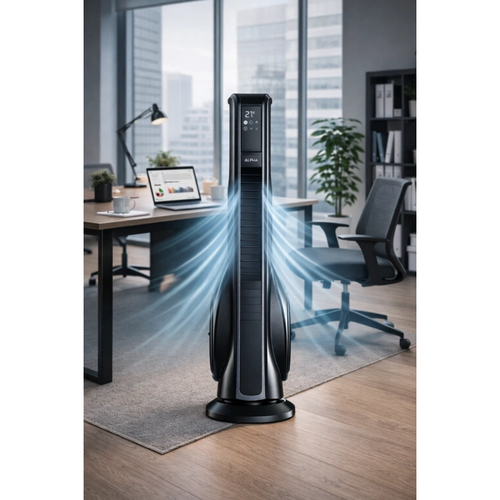 Auhma ACFN09 Turbo Akıllı Fan - Hava Temizleme & Aromaterapi Özellikli - 70W Kule Tipi Fan