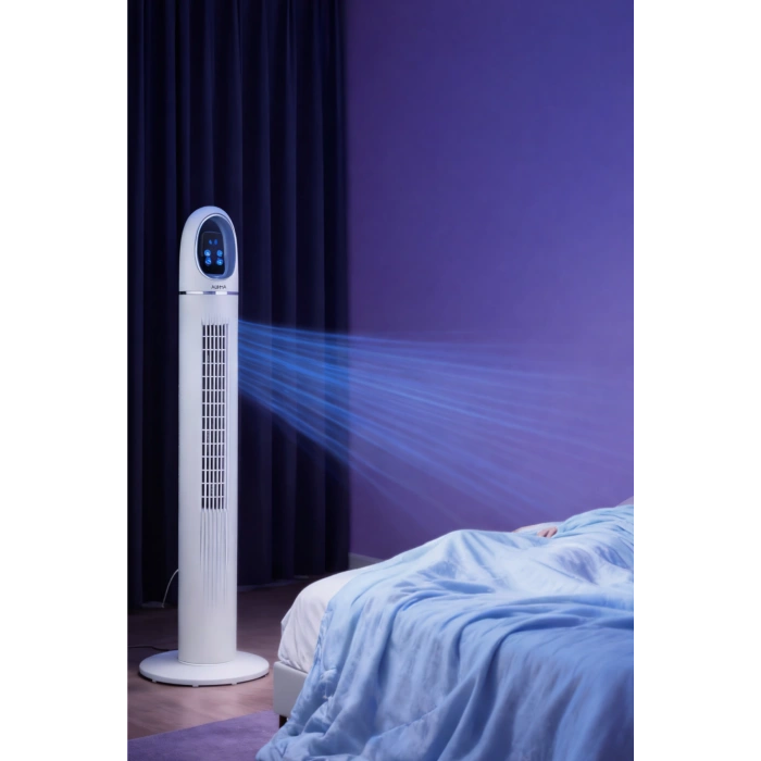 Auhma ACFN06 45W Kule Tipi Vantilatör - Uzaktan Kumandalı, Dokunmatik LED Ekranlı, 3 Modlu Sessiz Vantilatör