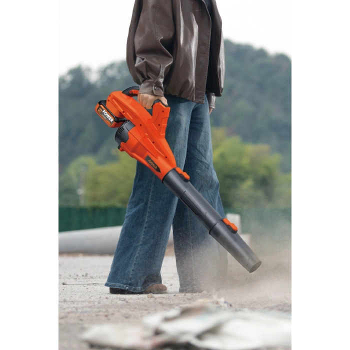 Auhma Ahv-28 Çift Bataryalı 21V  Turbo Hava Üfleyici - 650W Şarjlı Yaprak ve Toz Üfleme Makinesi