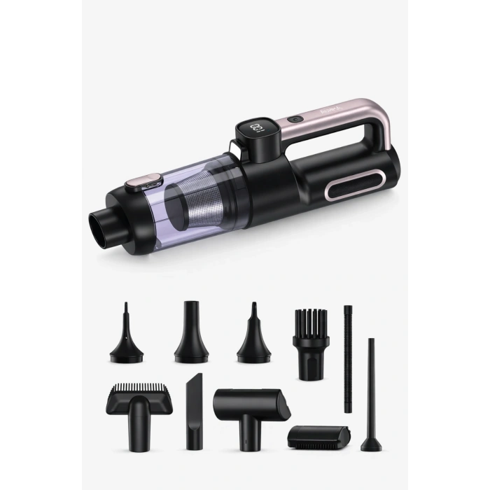 Auhma AHV-43 Şarjlı El Süpürgesi - 20.000 Pa Yüksek Emiş Gücü, 120W