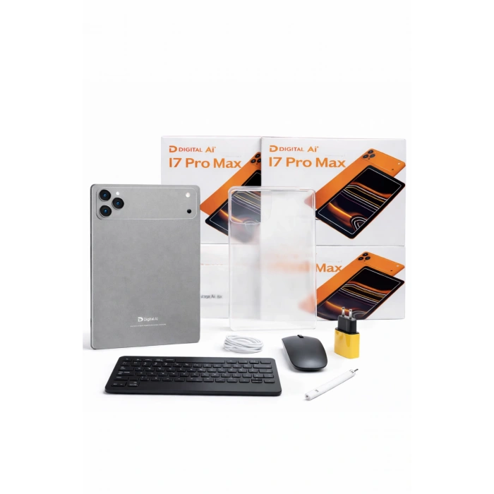 Doyda I7 Pro Max 10.1 AI Tablet Seti - Klavye, Mouse, Stylus Kalem Hediyeli - Gri