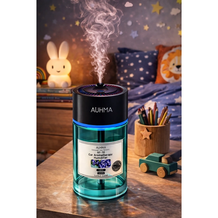 Auhma AF-10 Şarjlı Araç İçi Nemlendirici & Aromaterapi Difüzörü - Yıldız Projeksiyonlu, 120ml