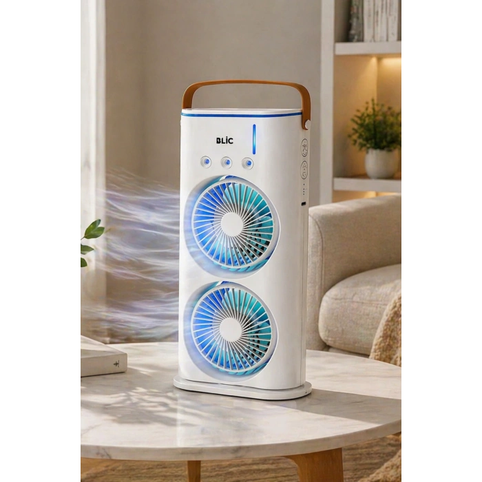Blic BWFN26 Masaüstü Spreyli Fan - 120ml Su Hazneli, Şarjlı Taşınabilir Soğutucu Fan