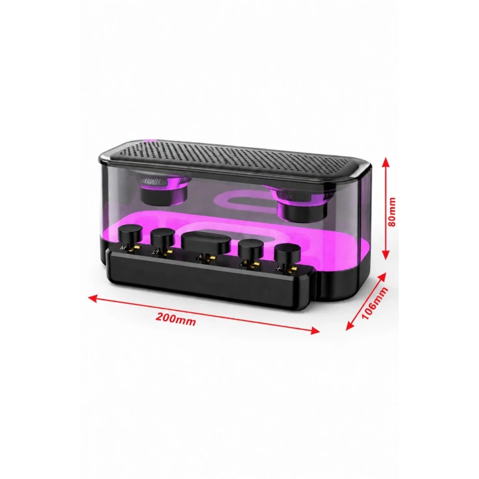 Jrl Z6 RGB Işıklı Kablosuz Bluetooth Hoparlör - Mekanik Klavye Tuşlu, Speaker